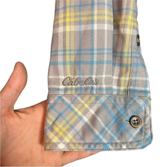 3 for $30! Cabelas plaid flannel button down shirt - Picture 6 of 9